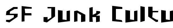 SF Junk Culture font preview